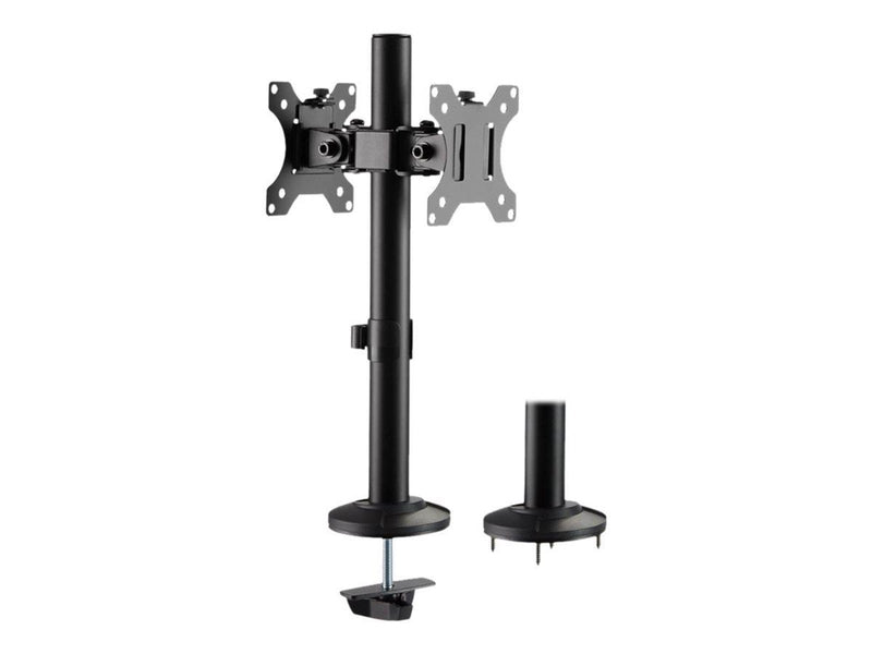 LogiLink Dual monitor mount 17–32" steel curved screens