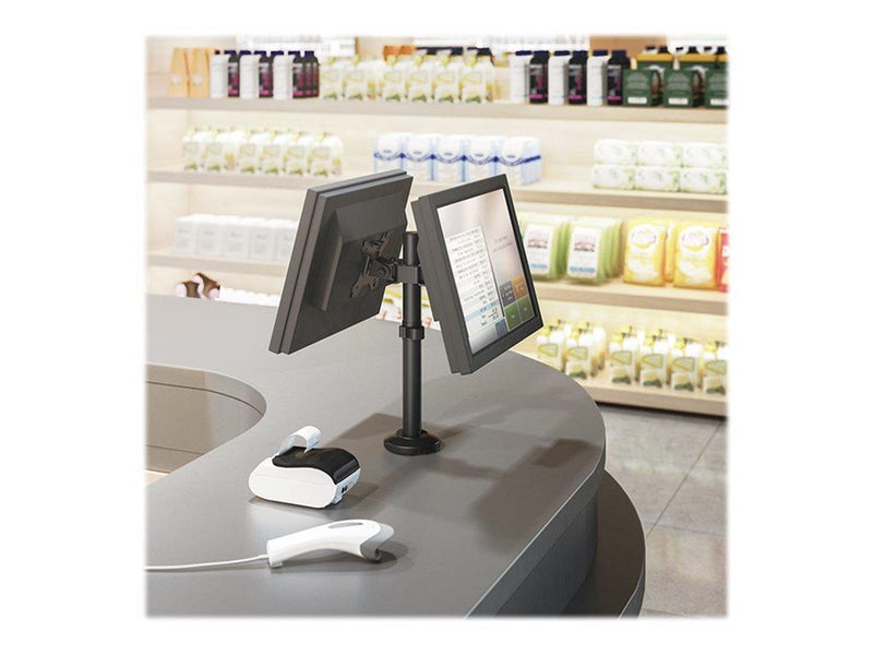 LogiLink Dual monitor mount 17–32" steel curved screens