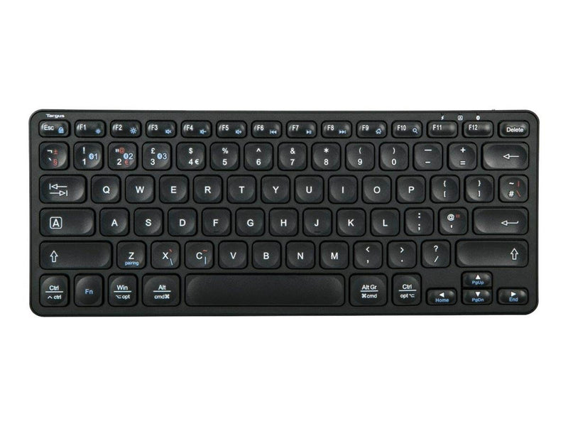 Targus - keyboard - compact multi-device antimicrobial - QWERTY - UK - black - B2B - Tastaturen - Englisch - UK - Schwarz