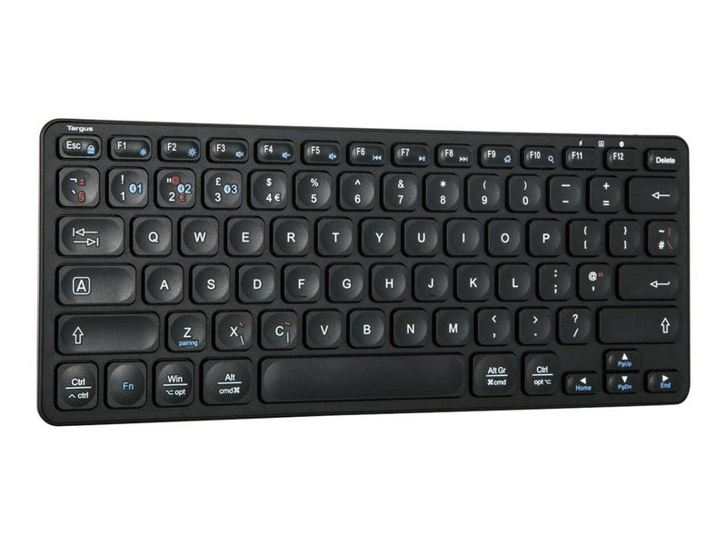Targus - keyboard - compact multi-device antimicrobial - QWERTY - UK - black - B2B - Tastaturen - Englisch - UK - Schwarz