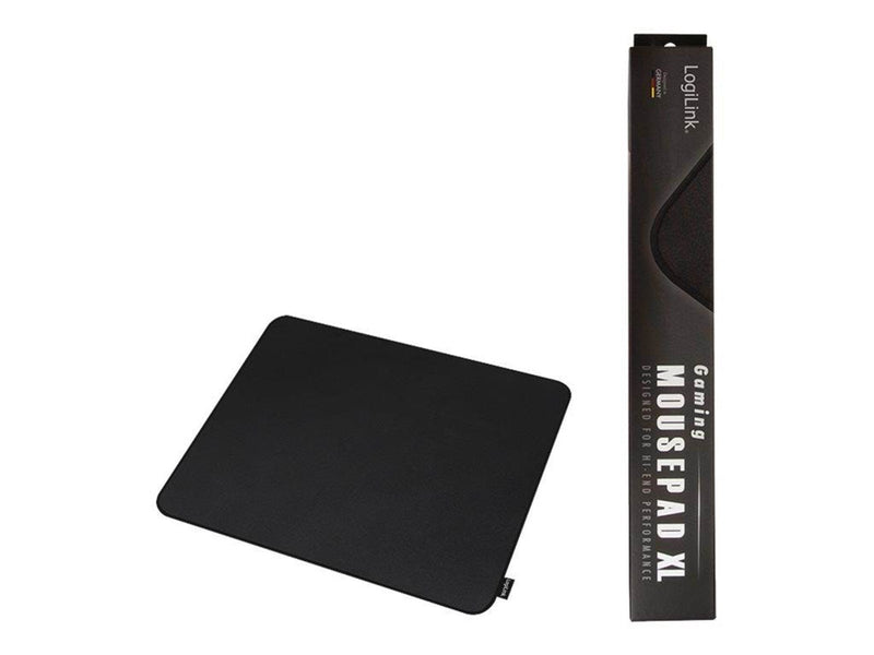 LogiLink Gaming mouse pad stitched edges 455 x 400 mm black
