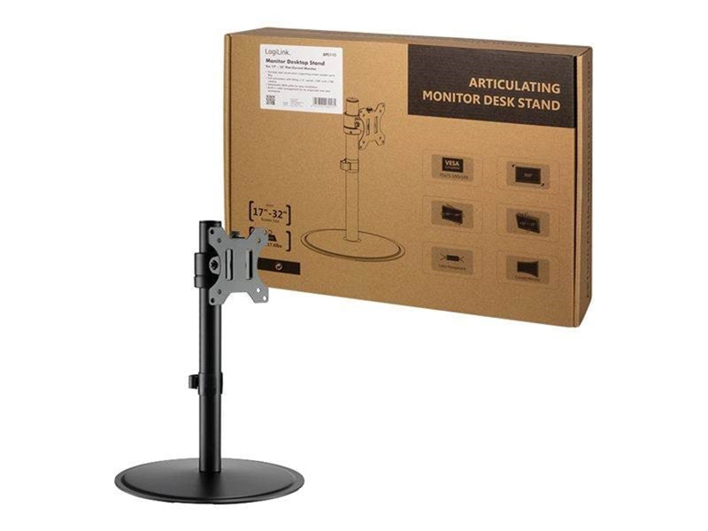 LogiLink Monitor stand 17–32" steel curved screens
