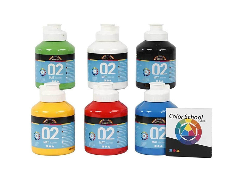 Creativ Company A-Color - Acrylic Paint - Matt - 6 x 500 ml
