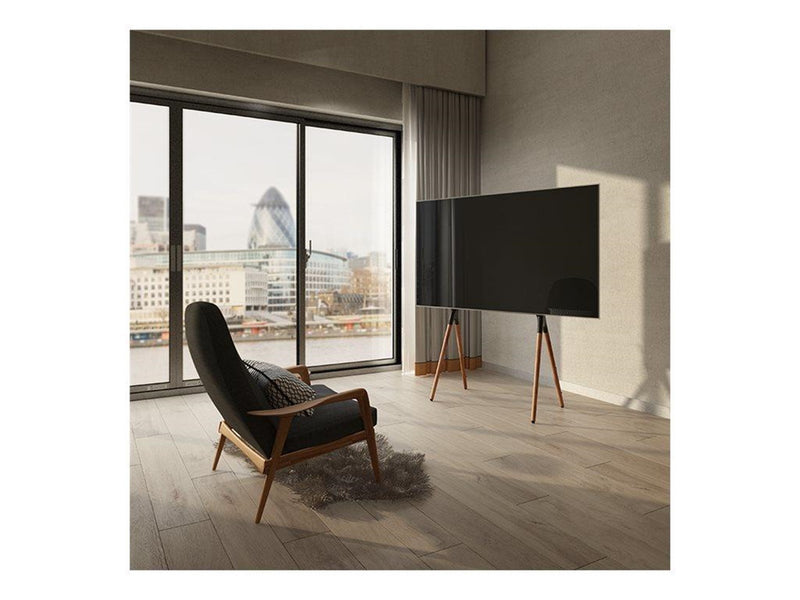 LogiLink TV stand 49–70" with walnut wooden legs 40 kg max. 40 kg 70" 200 x 200 mm