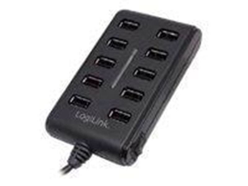 LogiLink USB 2.0 hub 10-port with On/Off switch USB-Hubs - 10