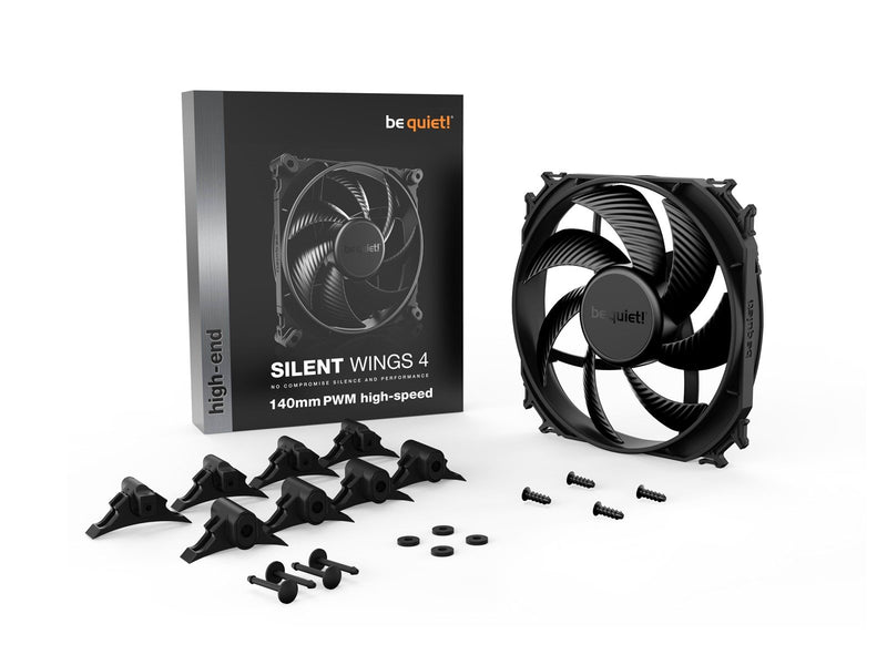 be quiet! Silent Wings 4 140 PWM High-Speed - Gehäuselüfter - 140mm - Schwarz - 29 dBA