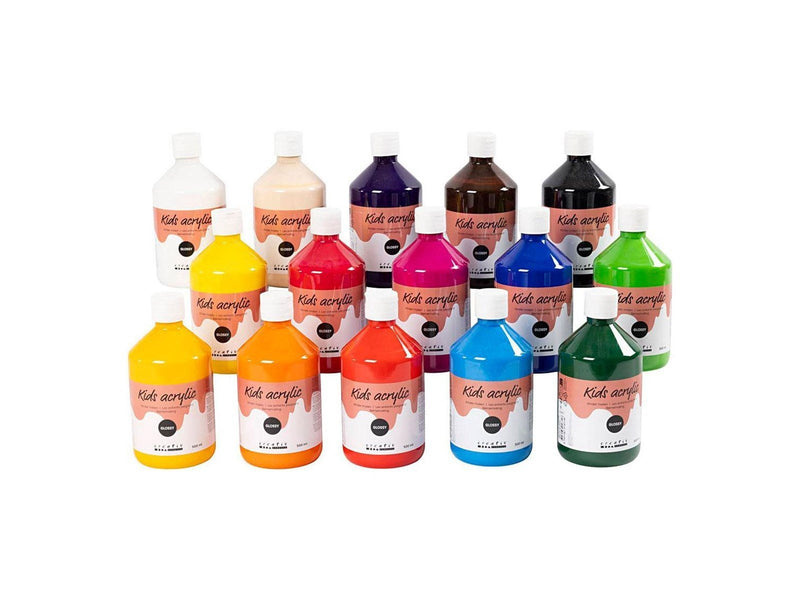 Creativ Company A-Color - Acrylic Paint - Glossy - 15 x 500ml