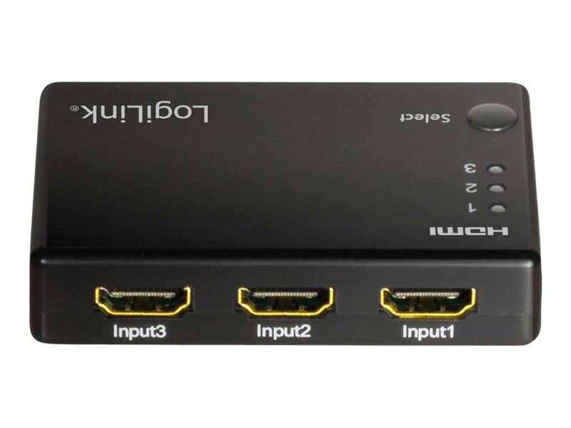 LogiLink HDMI switch 3x1-Port 1080p/60 Hz HDCP CEC RC