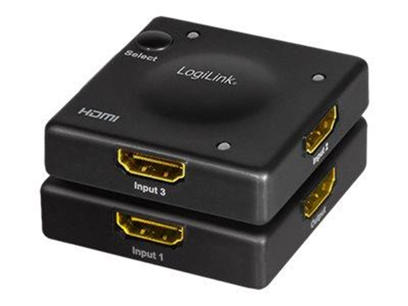 LogiLink HDMI switch 3x1-Port 1080p/60 Hz HDCP CEC Mini