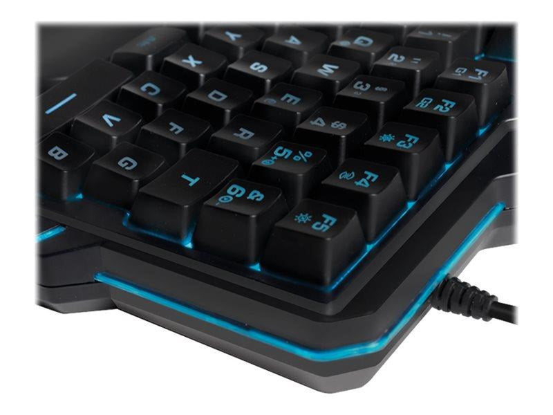 LogiLink Illuminated one-hand gaming keyboard black - Gaming Tastaturen - Schwarz