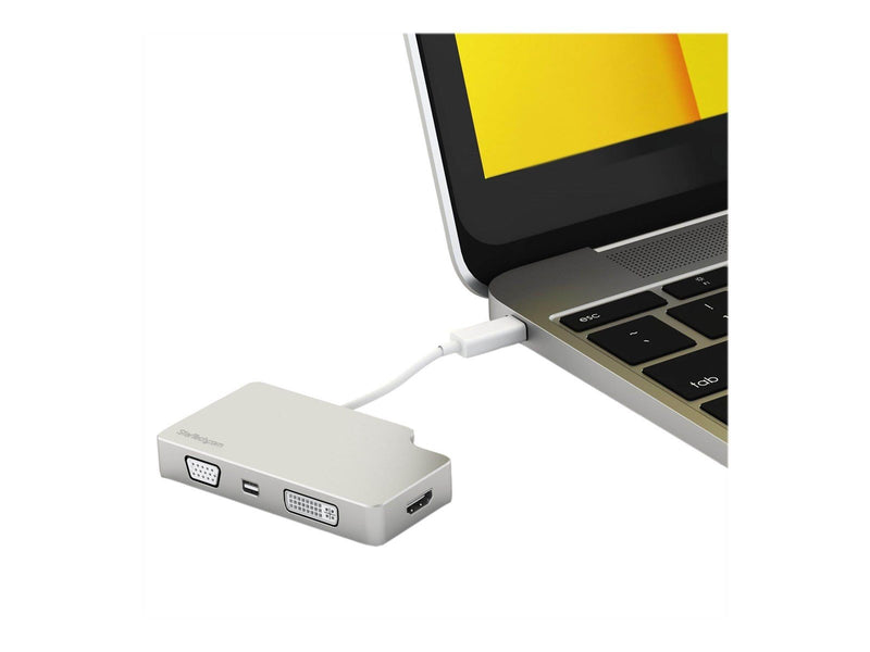StarTech.com Travel A/V Adapter USB-C to VGA DVI HDMI Mini DisplayPort