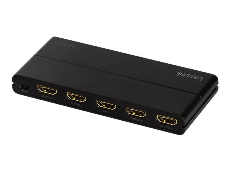 LogiLink HDMI splitter 1x4-Port 4K/60 Hz HDCP HDR CEC downscaler