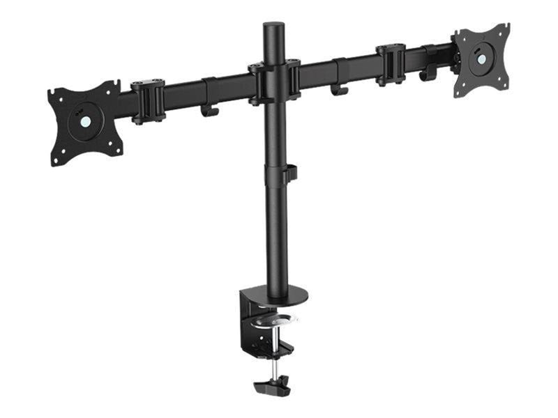 LogiLink Dual monitor mount 13–27" steel arm length: each 428 mm