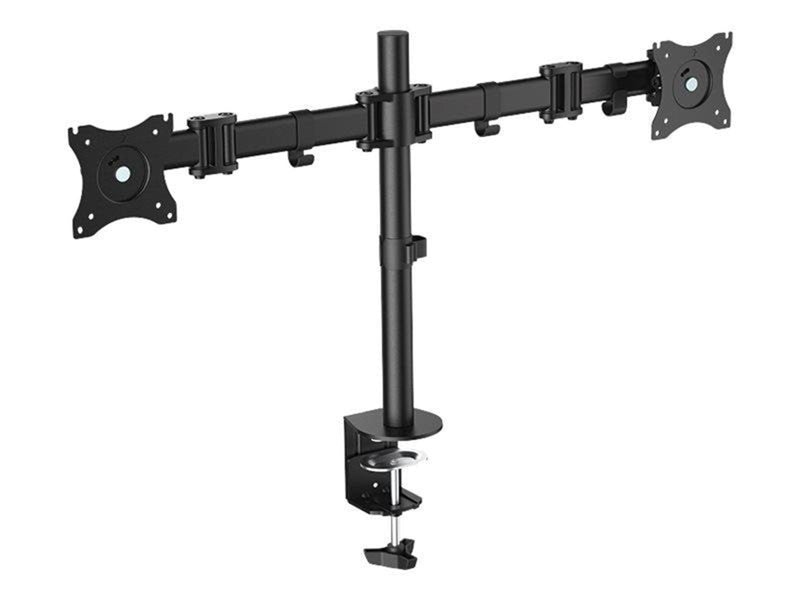 LogiLink Dual monitor mount 13–27" steel arm length: each 428 mm