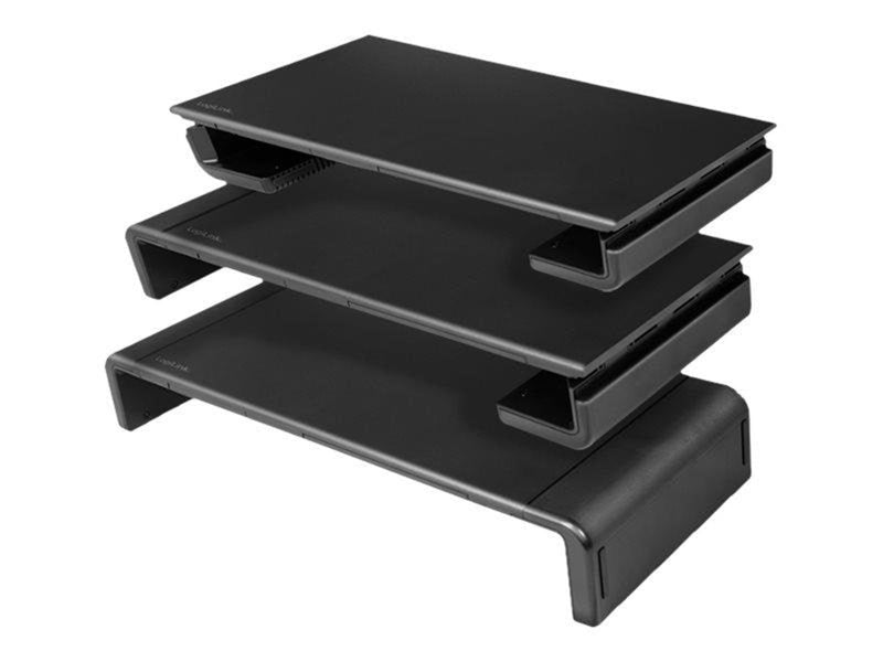 LogiLink Ergonomic tabletop monitor riser 420–520 mm long 25 kg