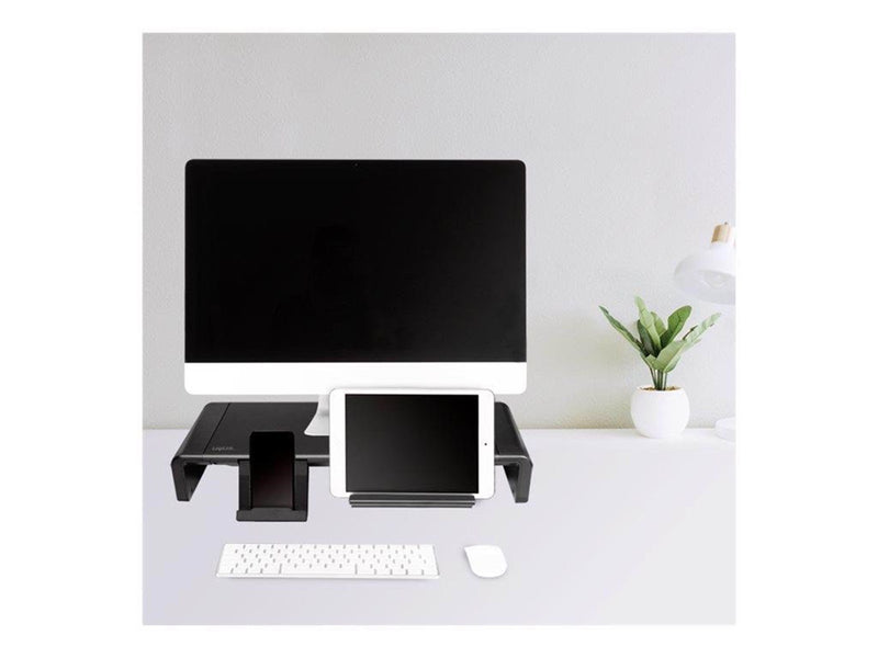 LogiLink Ergonomic tabletop monitor riser 420–520 mm long 25 kg