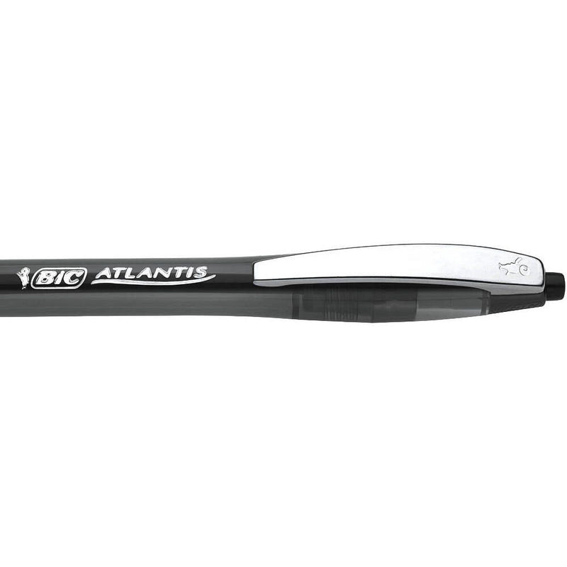 BIC Kugelschreiber ATLANTIS Soft schwarz - Schreibfarbe schwarz