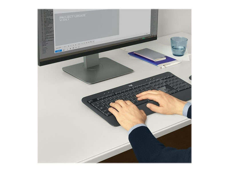 Logitech MK540 Advanced - keyboard and mouse set - QWERTY - Spanish - Tastatur & Maus Set - Spanisch - Schwarz
