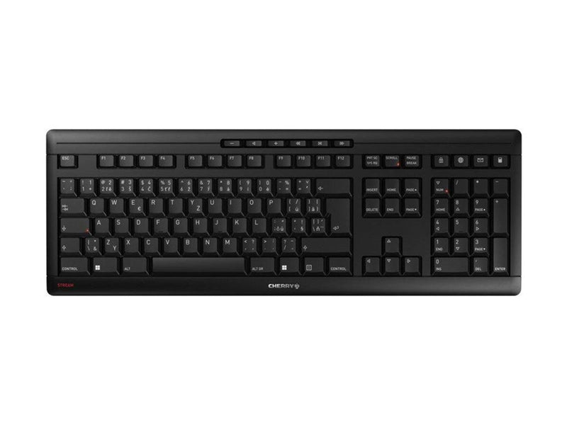 Cherry STREAM KEYBOARD WIRELESS - Tastaturen - Tschechisch - Schwarz