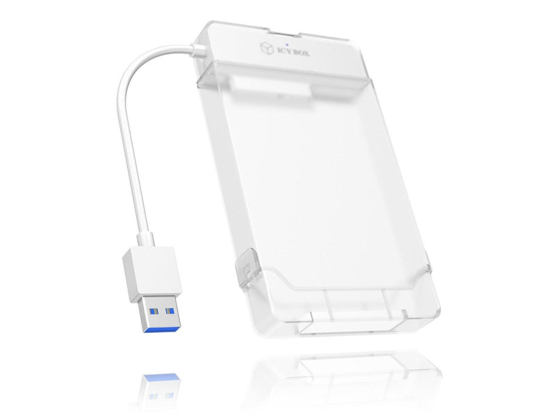 ICY BOX Adapter for 1x HDD/SSD with USB 3.0 Type-A interface and plastic enclosure