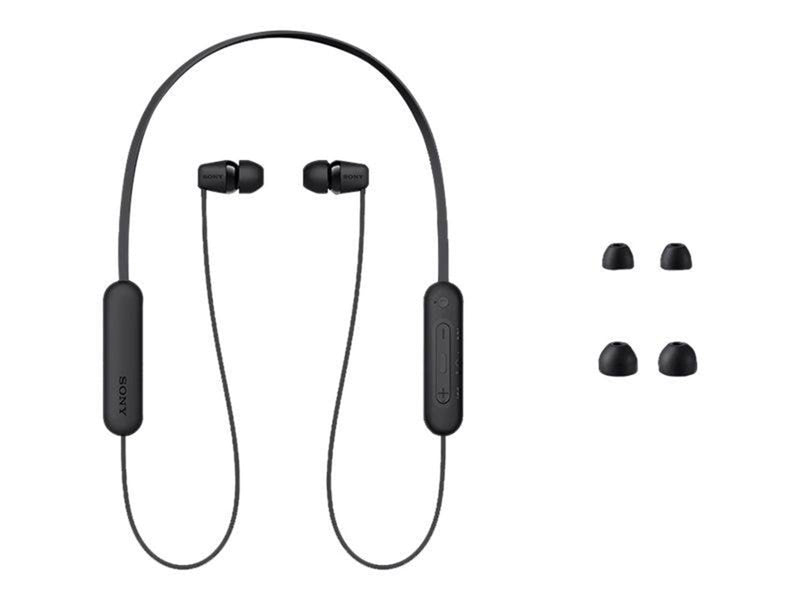 Sony WI-C100 - earphones with mic - Black