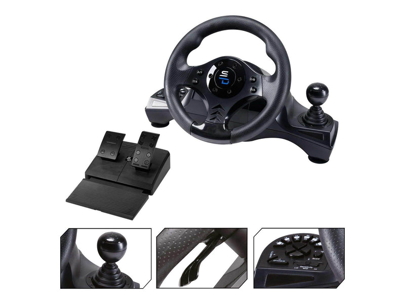 Subsonic Superdrive GS 750 Steering Wheel - Wired Steering wheel & Pedal set - Sony PlayStation 4