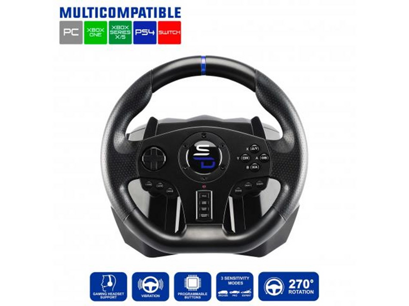 Subsonic Superdrive SV 750 Steering Wheel - Wired Wheel, gamepad and pedals set - Sony PlayStation 4