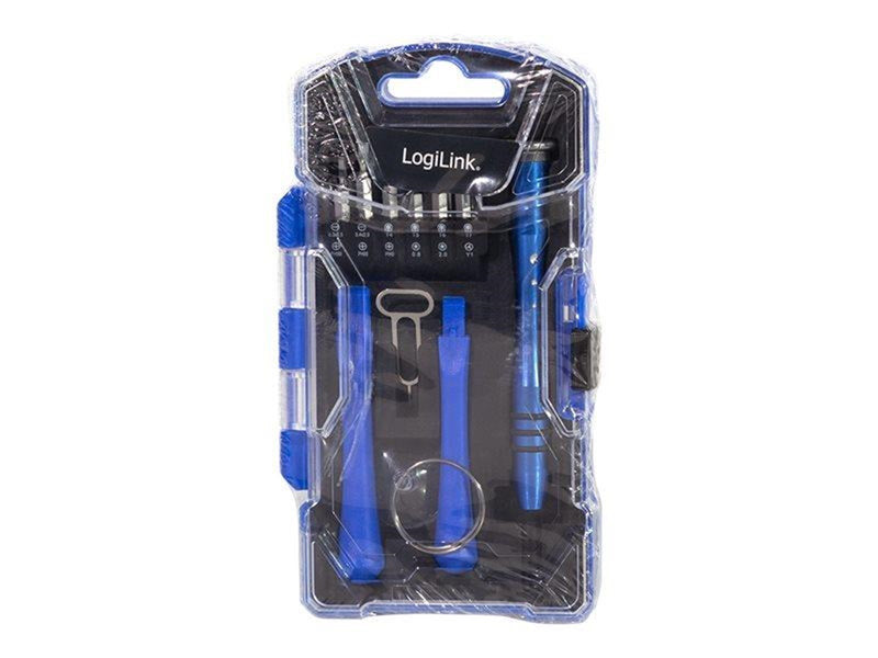 LogiLink Screwdriver set with attachable bits and accessory 17 pieces