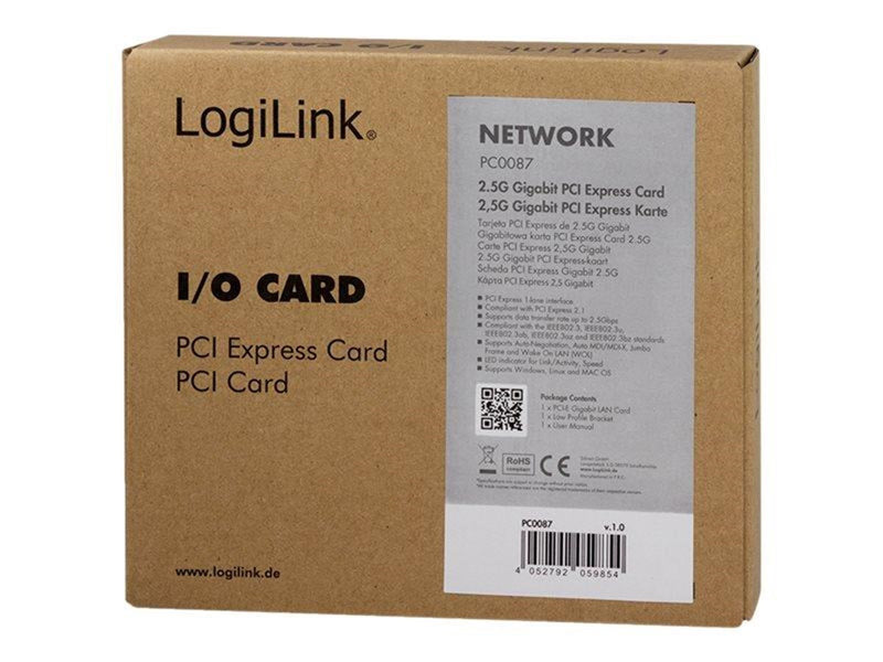 LogiLink 2.5 Gigabit PCI Express network card