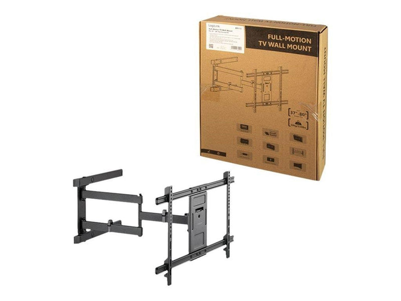 LogiLink TV wall mount 37–80" tilt swivel 50 kg max. 50 kg 80" 200 x 200 mm