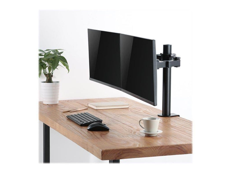 LogiLink Dual monitor mount 17–32" arm length: adjustable