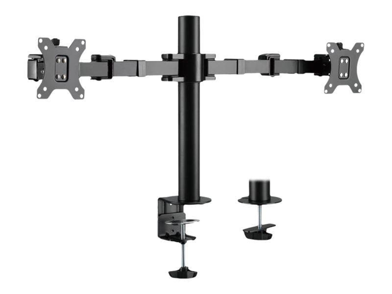 LogiLink Dual monitor mount 17–32" arm length: adjustable