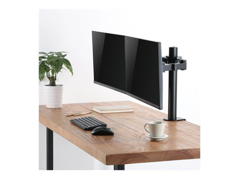 LogiLink Dual monitor mount 17–32" arm length: adjustable