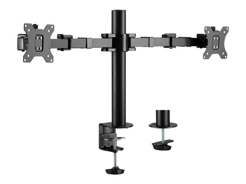LogiLink Dual monitor mount 17–32" arm length: adjustable