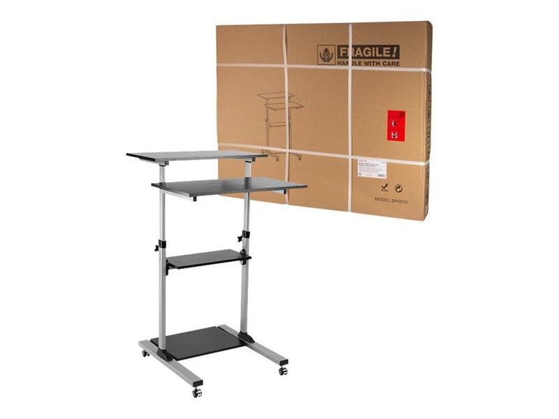 LogiLink Sit-stand workstation height adjustable mobile 60 kg max. 60 kg