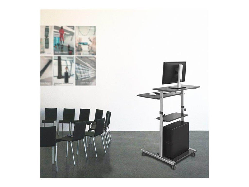 LogiLink Sit-stand workstation height adjustable mobile 60 kg max. 60 kg