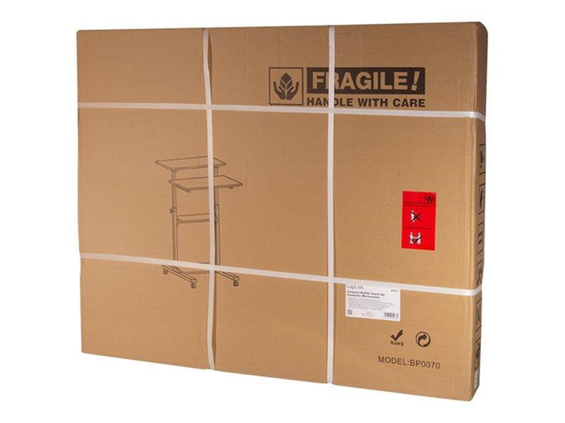 LogiLink Sit-stand workstation height adjustable mobile 60 kg max. 60 kg