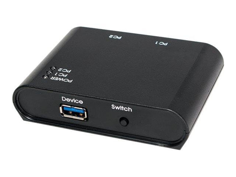 LogiLink 2-Port USB 3.0 sharing switch USB-Hubs - USB 3.2 - 2 - Schwarz