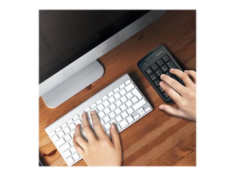 LogiLink Wireless keypad Bluetooth V5.1 black - Numpad - Schwarz