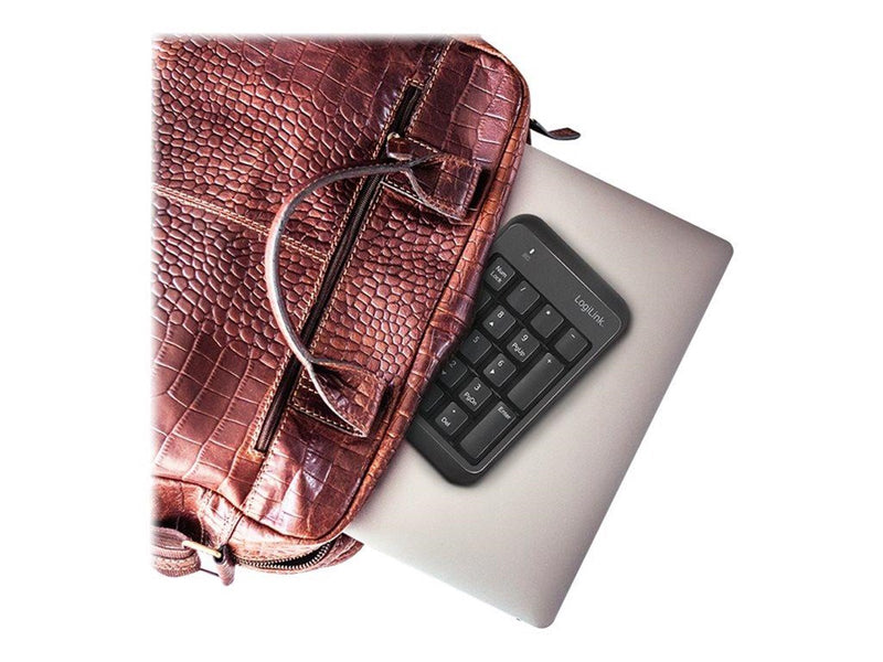LogiLink Wireless keypad Bluetooth V5.1 black - Numpad - Schwarz