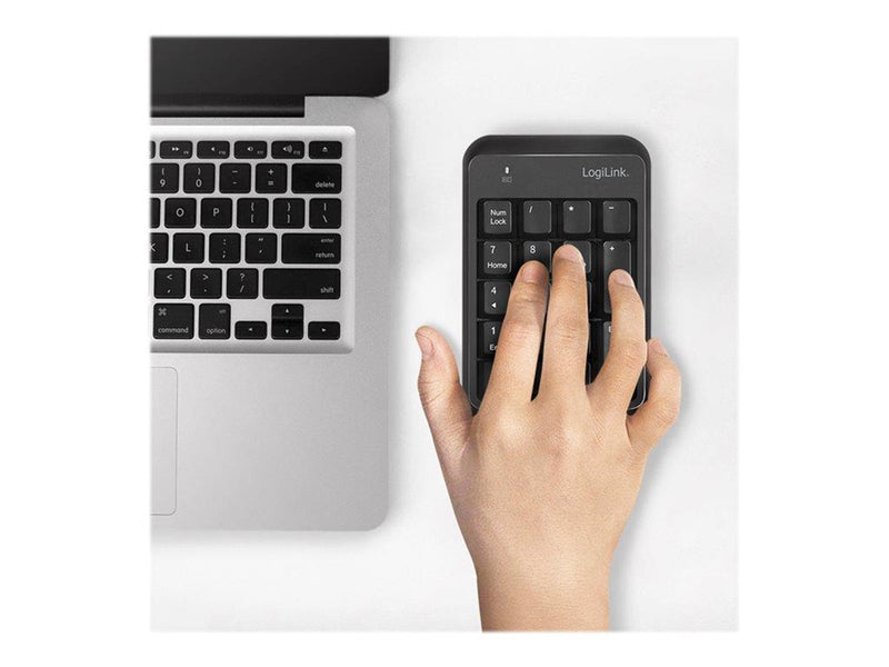 LogiLink Wireless keypad Bluetooth V5.1 black - Numpad - Schwarz