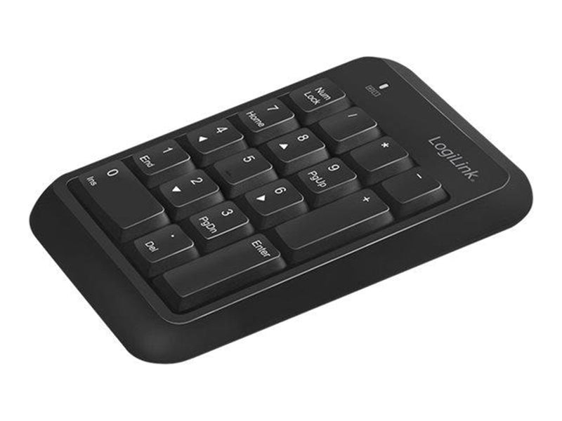 LogiLink Wireless keypad Bluetooth V5.1 black - Numpad - Schwarz