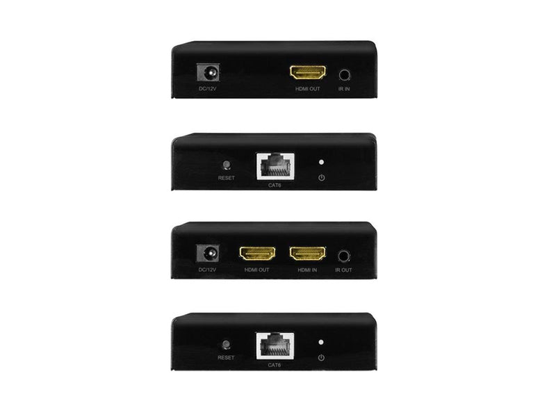 LogiLink HDMI extender/splitter set over IP 70 m 1x2-Port.4K/60 Hz.HDR.IR.POC