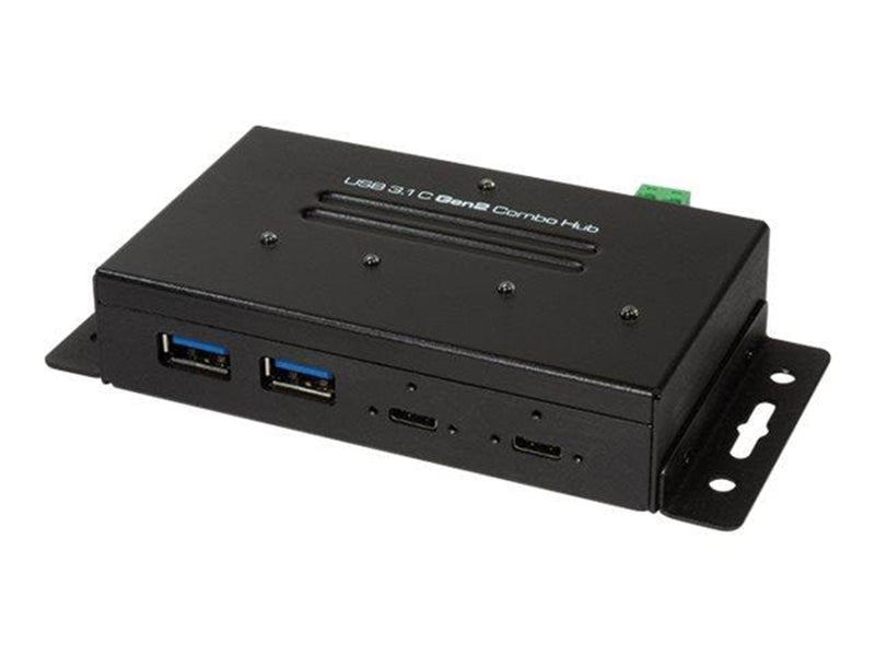 LogiLink USB 3.2 Gen 2 4-port combo hub industrial level USB-Hubs - 4 - Schwarz