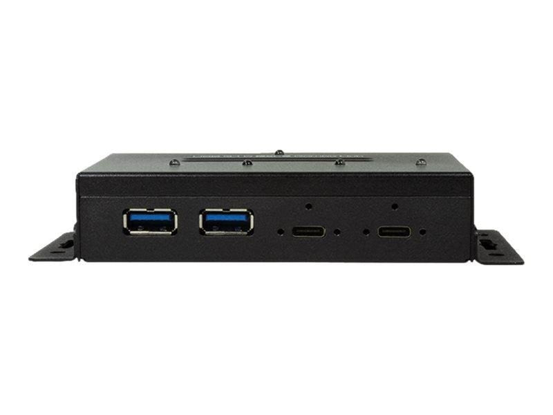 LogiLink USB 3.2 Gen 2 4-port combo hub industrial level USB-Hubs - 4 - Schwarz