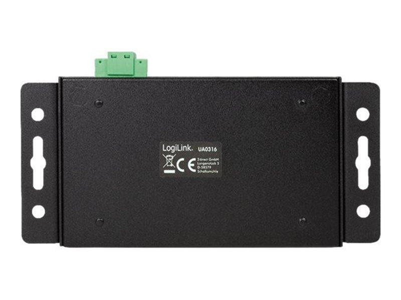 LogiLink USB 3.2 Gen 2 4-port combo hub industrial level USB-Hubs - 4 - Schwarz