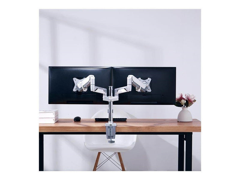 LogiLink Dual monitor mount 17–32" aluminum curved screens