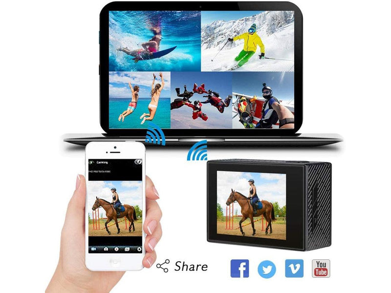 Akaso Brave 4 Ultra HD 4K Wifi Action Camera With Digital Zoom