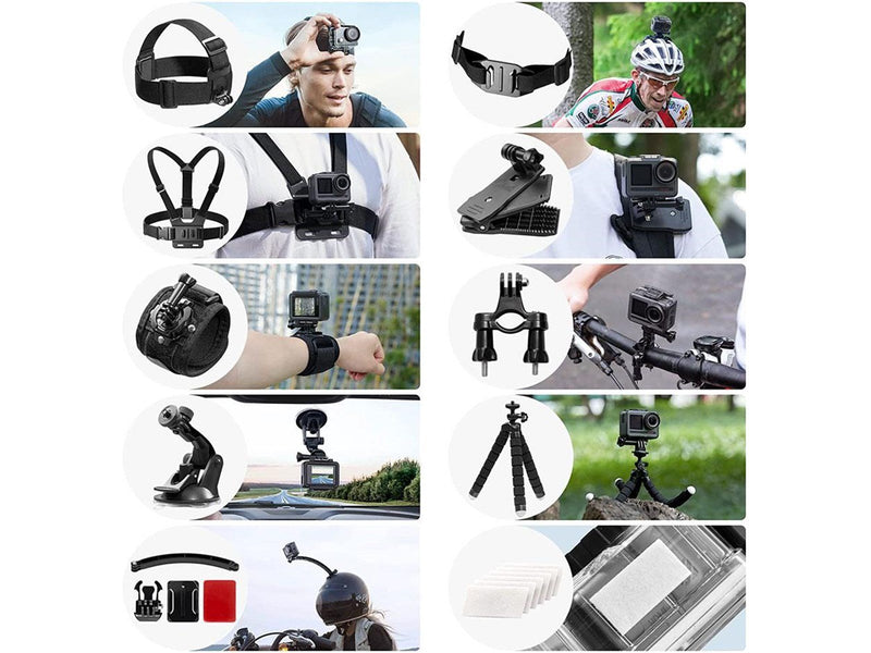 Akaso Action Camera accessories - 14 pieces