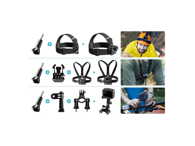 Akaso Action Camera accessories - 14 pieces